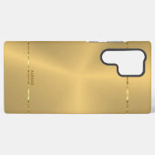 Minimalistische metallic gouden achtergrond Shiny Samsung Galaxy Hoesje (Achterkant horizontaal)