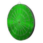 Minimalistische metallic groene textuur dartbord (Voorkant Rechts)
