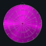 Minimalistische Metallic Hete Roze Textuur Dartbord<br><div class="desc">Elegante metallic hete roze textuur geborsteld aluminium look. Minimalistisch,  eenvoudig,  modern,  gelikt ontwerp.</div>