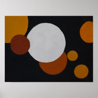 Minimalistische mid-century geometrische kunst poster