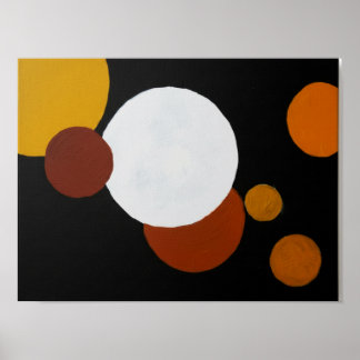 Minimalistische mid-century geometrische kunst poster