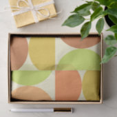 Minimalistische mid-century half-cirkelpatroon tissuepapier (Geschenk)