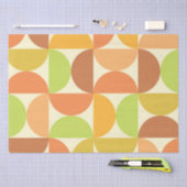 Minimalistische mid-century half-cirkelpatroon tissuepapier (Craft)