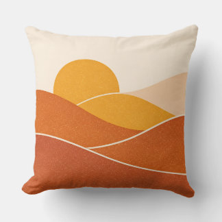 Minimalistische mid-century modern abstracte woest kussen