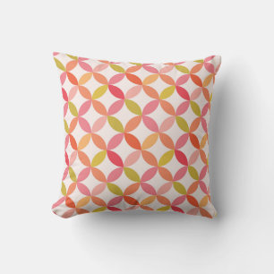 Minimalistische mid century modern roze kussen