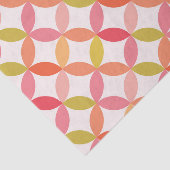 Minimalistische mid century modern roze tissuepapier (Detail)