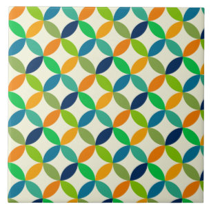 Minimalistische mid-century moderne geometrische tegeltje