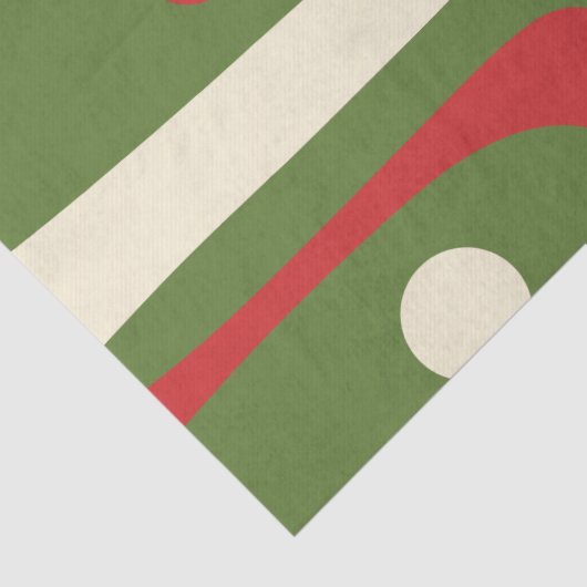 Minimalistische middagkerstavond Abstract Tissuepapier (Detail)