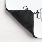  minimalistische middeleeuwse kasteelillustratie muismat (Hoek)