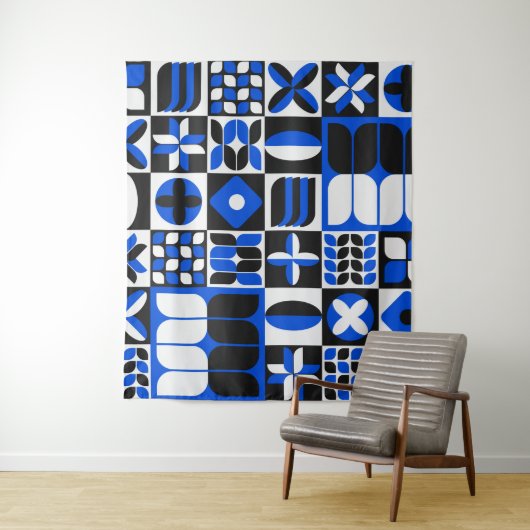 Minimalistische Middeleeuwse moderne Coffee-Mok Wandkleed (In situ)