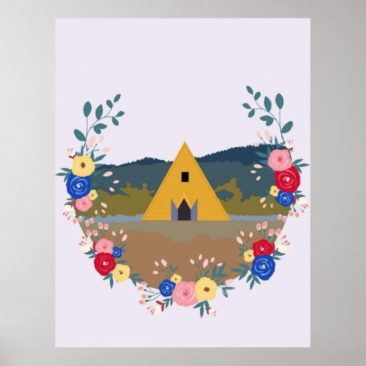 Minimalistische Midsommar Poster (Voorkant)