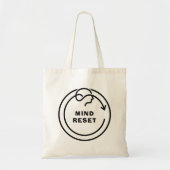 Minimalistische Mind Reset Tote Bag - Modern (Voorkant)