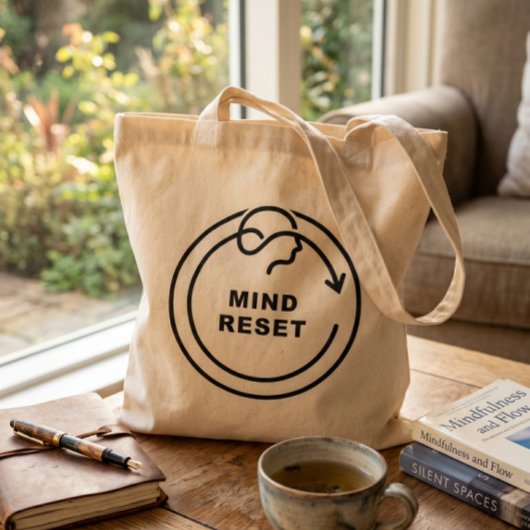 Minimalistische Mind Reset Tote Bag - Modern