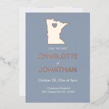 Minimalistische Minnesota huwelijksbestemming trou