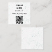 Minimalistische Mint Gespikkelde Korting Coupon Ka (Voorkant / Achterkant)