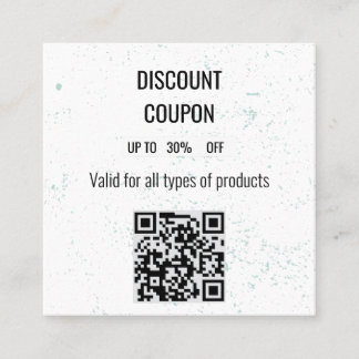 Minimalistische Mint Gespikkelde Korting Coupon Ka