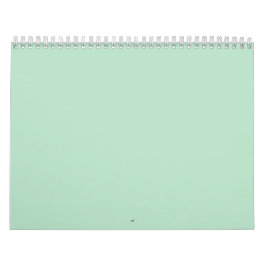 Minimalistische Mint Groene Muur Kalender