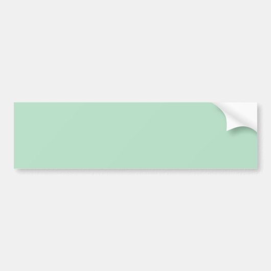 Minimalistische Mintgroene Bumpersticker (Voorkant)