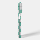 Minimalistische mintgroene en witte geruite hoes (Achterkant / Rechts)