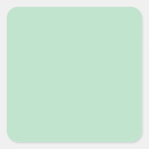 Minimalistische Mintgroene Sticker