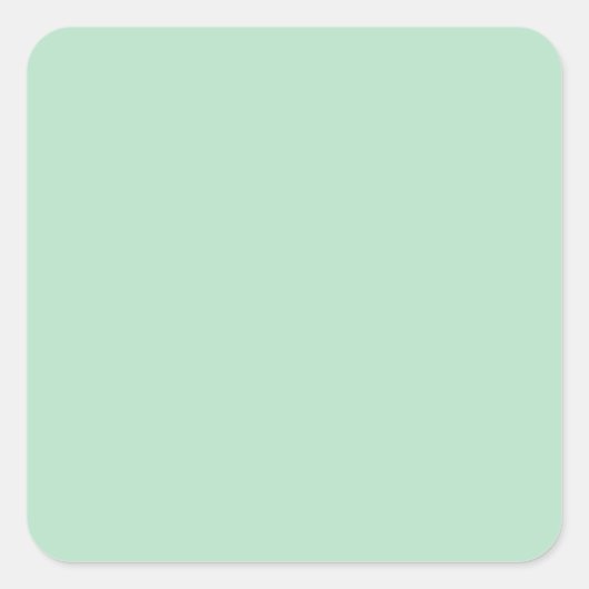 Minimalistische Mintgroene Sticker (Voorkant)