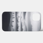 Minimalistische mistige bos telefoonhoesje zwart e Case-Mate iPhone case (Achterkant (horizontaal))