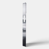 Minimalistische mistige bos telefoonhoesje zwart e Case-Mate iPhone case (Achterkant / Rechts)