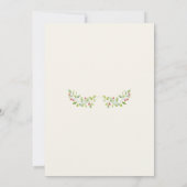Minimalistische Mistletoe en Martinis Kerstfeest Kaart (Achterkant)