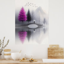 Minimalistische Misty Bridge