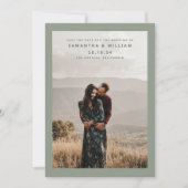 Minimalistische mix & match elegante moderne foto save the date (Voorkant)