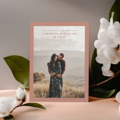 Minimalistische mix & match elegante moderne foto save the date