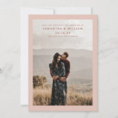 Minimalistische mix & match elegante moderne foto save the date (Voorkant)