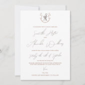 Minimalistische Mocha Mousse Preppy Kalligrafie Tr Kaart (Voorkant)