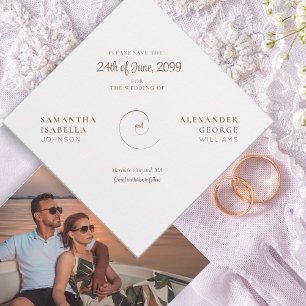 Minimalistische Mocha Mousse Tijdloze Ampersand Br Save The Date