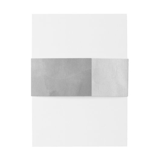 Minimalistische Modern Grey Waterverf Uitnodigingen Wikkel (Achterkant Voorbeeld)