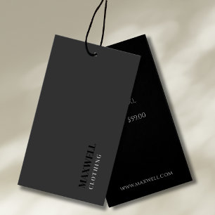 Minimalistische Modern Hang Labels Visitekaartje