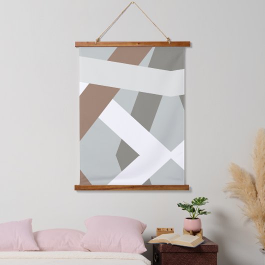 Minimalistische modern hangend wandkleed (Slaapkamer)