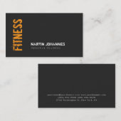 Minimalistische Modern Plain Fitness Personal Trai Visitekaartje (Voorkant / Achterkant)