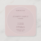 Minimalistische Modern Simple Sjabloon Professiona Vierkante Visitekaartje (Achterkant)