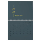 Minimalistische Moderne 2026 Muurkalender Kalender (Feb 2027)