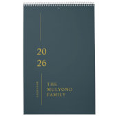 Minimalistische moderne 2026 wandkalender kalender (Hoes)