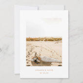 Minimalistische Moderne 2-Foto-Hochzeit 'Wir sind  Aankondiging (Voorkant)