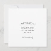 Minimalistische Moderne 4 Foto Collage Kerstmis Feestdagenkaart (Achterkant)