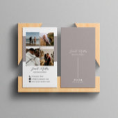 Minimalistische moderne 4 fotocollage fotograaf visitekaartje