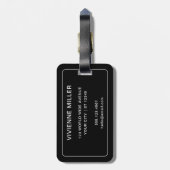 Minimalistische moderne aangepaste foto bagagelabel (Achterkant verticaal)