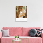 Minimalistische moderne aangepaste koppel foto canvas afdruk (Insitu (Woonkamer))