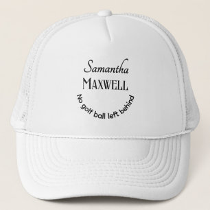 Minimalistische moderne aangepaste namen grappige trucker pet