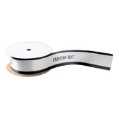 Minimalistische moderne aangepaste tekst Elegant z Satijnen Lint (Spoel)