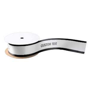 Minimalistische moderne aangepaste tekst Elegant z Satijnen Lint