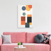 Minimalistische moderne Abstracte geometrische kun Canvas Afdruk (Insitu (Woonkamer))